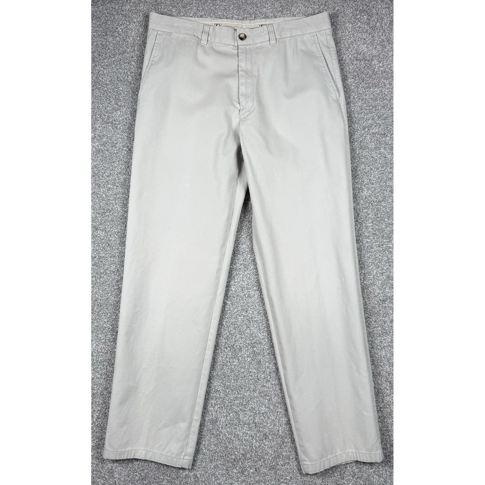 Zegna Sport Men's Khaki Stretch Chino Pants 34x31.5